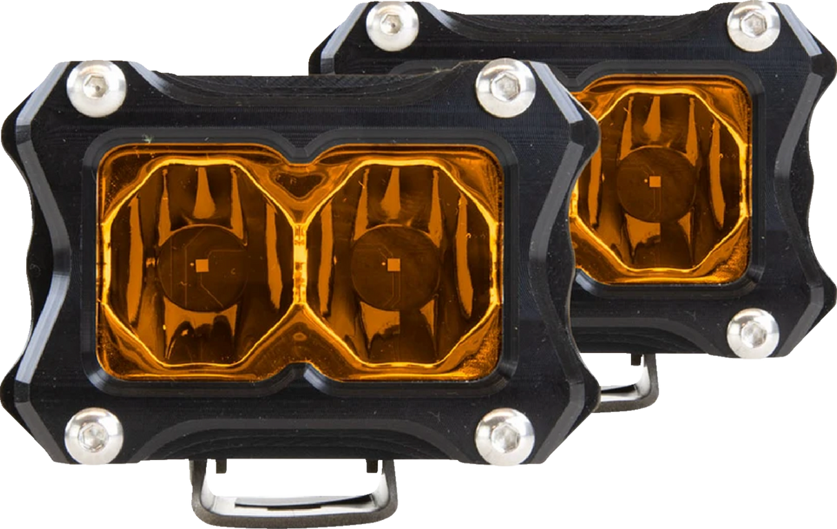 HERETIC Flood Light - 2" - Amber 50213