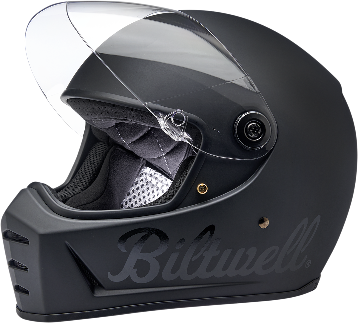 BILTWELL Lane Splitter Helmet - Flat Black Factory - Small 1004-638-102