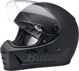 BILTWELL Lane Splitter Helmet - Flat Black Factory - Small 1004-638-102