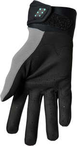 THOR Youth Spectrum Gloves - Gray/Black/Mint - Large 3332-1601