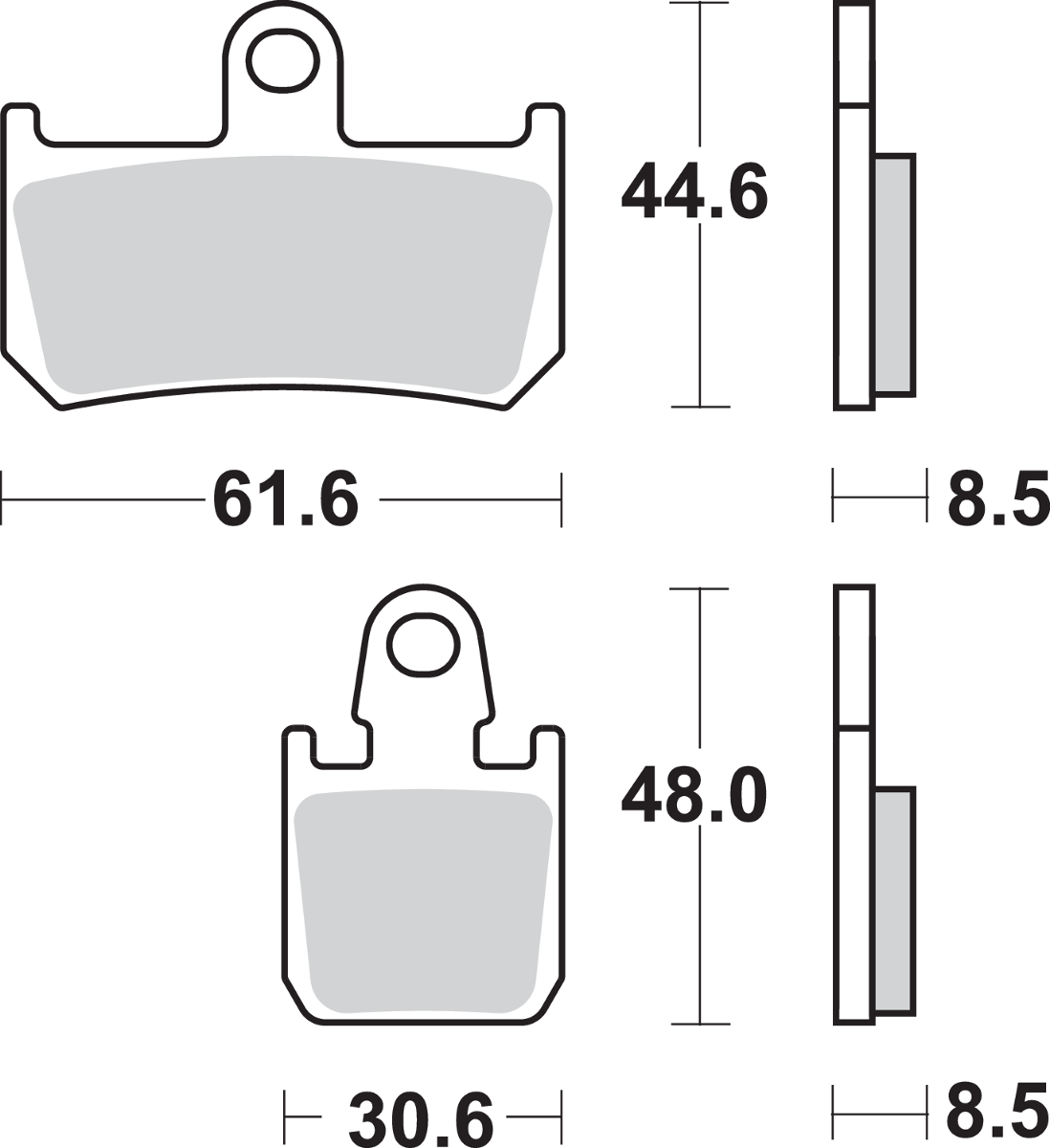 SBS HS Brake Pads - Yamaha - 839HS 839HS