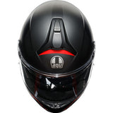 AGV Tourmodular Helmet - Frequency - Matte Gunmetal/Red - Large 211251F2OY00514