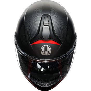 AGV Tourmodular Helmet - Frequency - Matte Gunmetal/Red - Small  211251F2OY00510