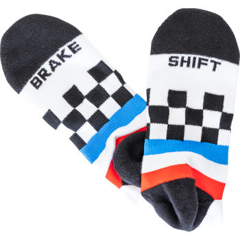 FMF FMF Raceway Socks - White - One Size FA24194900