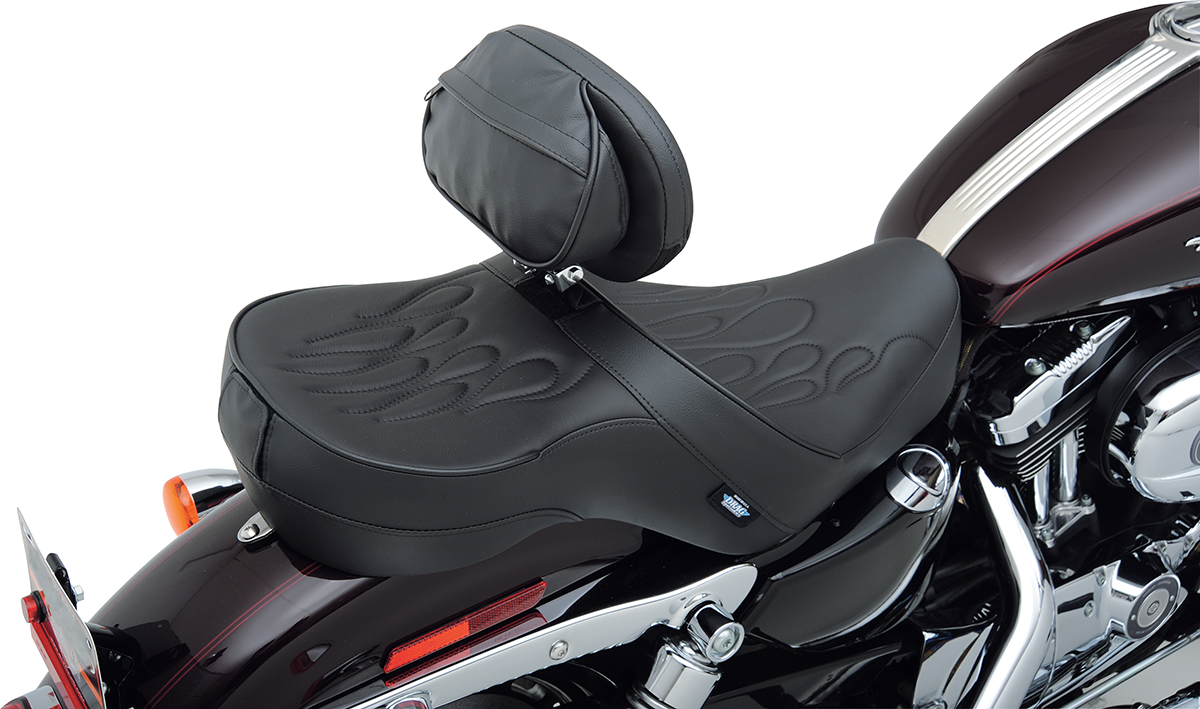 DRAG SPECIALTIES EZ Glide II Convertible Backrest with Cover NO VERTICAL ADJUSTMENT 0822-0460