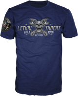 LETHAL THREAT Break Neck Speed T-Shirt - Blue - 2XL VV40162XXL