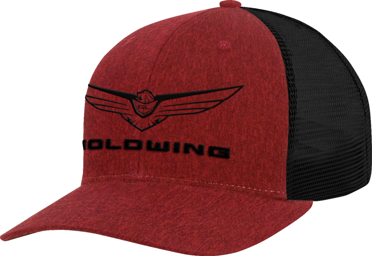 HONDA APPAREL Goldwing Hat - Heather Red/Black NP21A-H2491