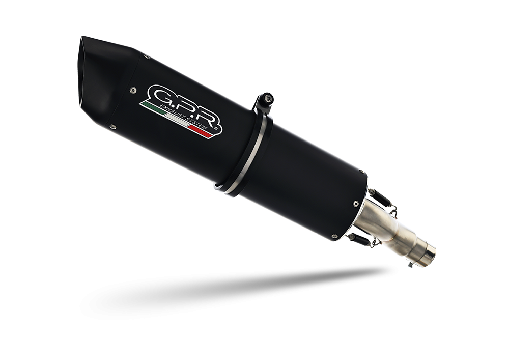 GPR Furore Nero Slip-on Exhaust with Removable DB Killer, Link Pipe KLR650 KLR650R /C 2006-2024  K.29.RACEDB.FUNE