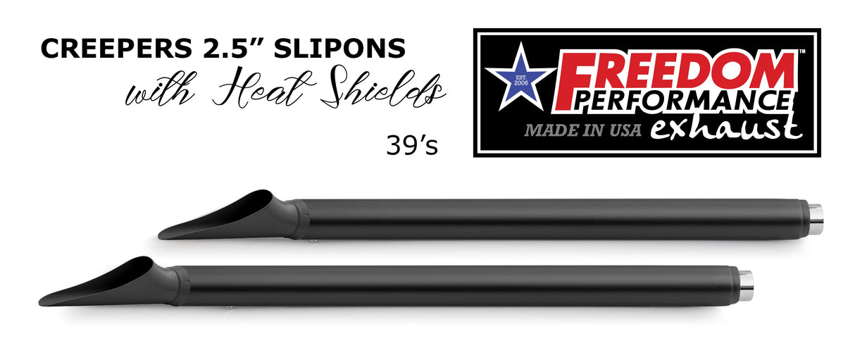 HARLEY TOURING SHARKTAIL & CREEPER 2.5" SLIP-ONS BUNDLE *CHECK DESCRIPTION FOR YEAR FITMENTS*