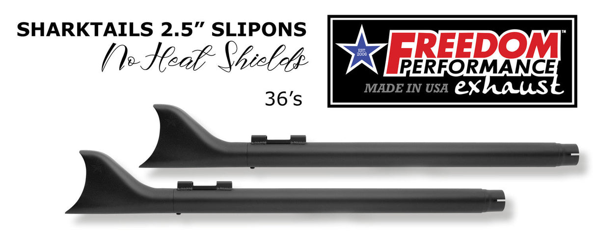 HARLEY FREE WHEELER CREEPER & SHARKTAIL 2.5" SLIP-ONS BUNDLE