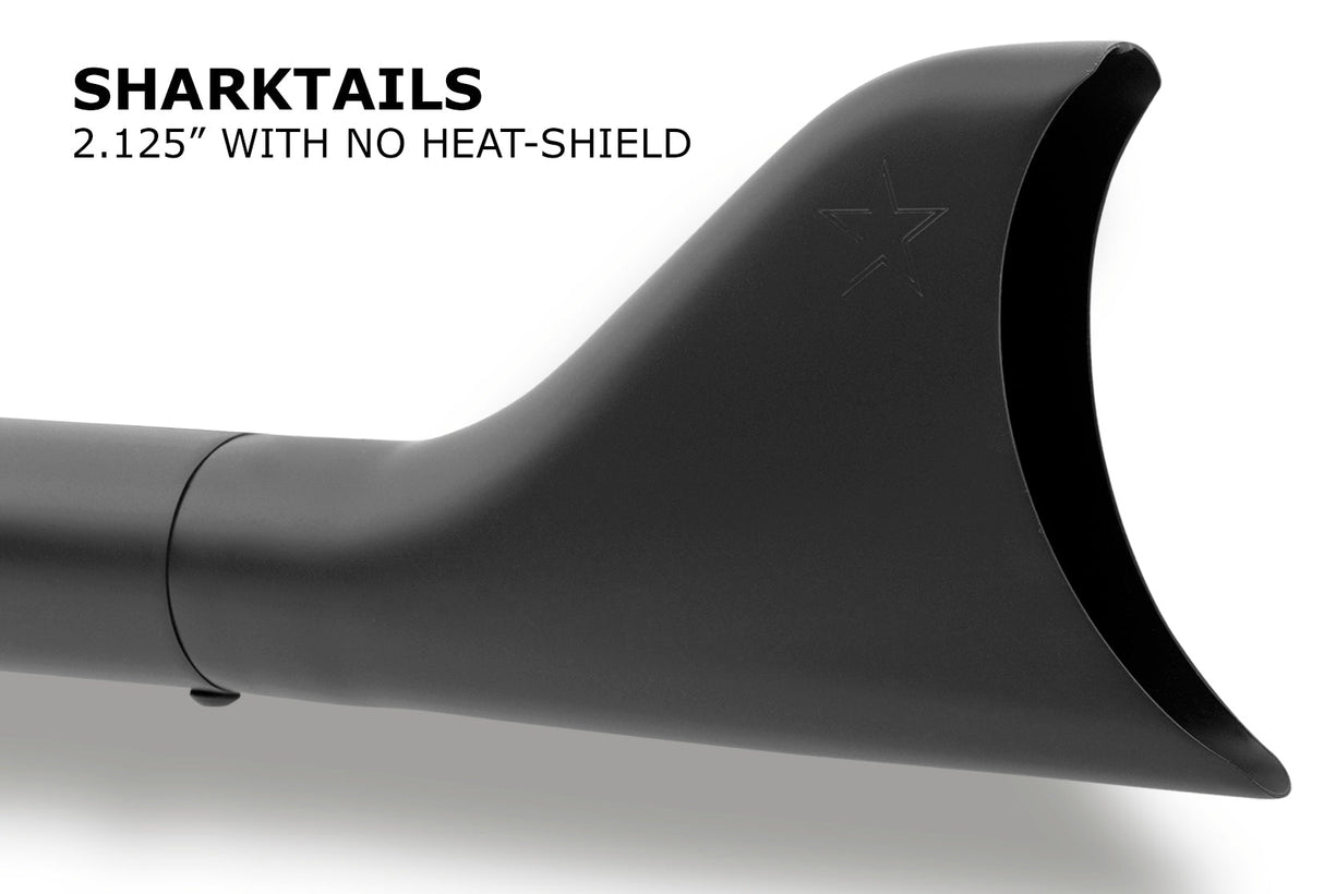 HARLEY TOURING SHARKTAIL & CREEPER 2.5" SLIP-ONS BUNDLE *CHECK DESCRIPTION FOR YEAR FITMENTS*