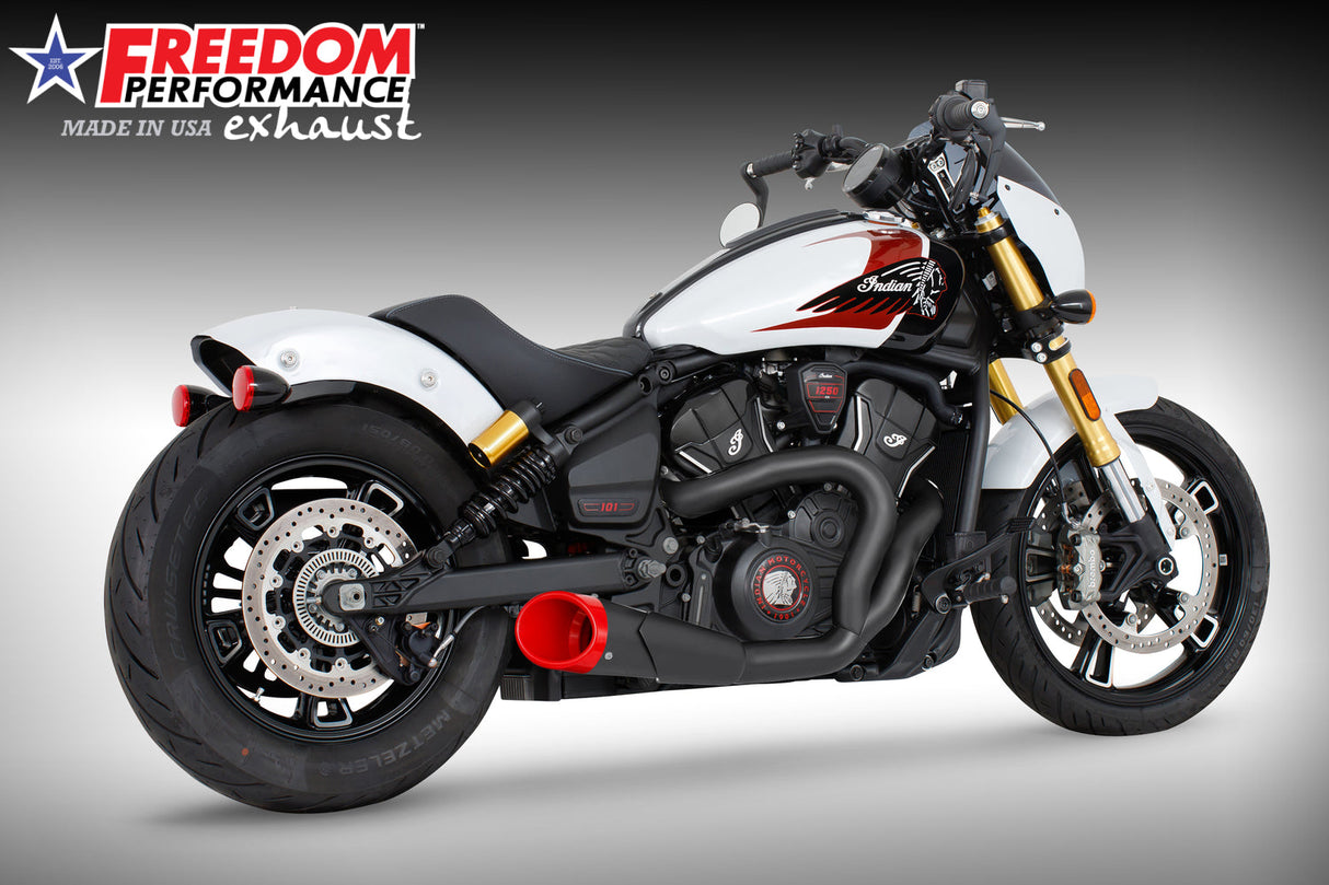 INDIAN 2025 SCOUT 101-CLASSIC-SUPER-SPORT-BOBBER 4.5" 2 INTO 1 SHORTY BUNDLE (2025 SCOUTS ONLY)