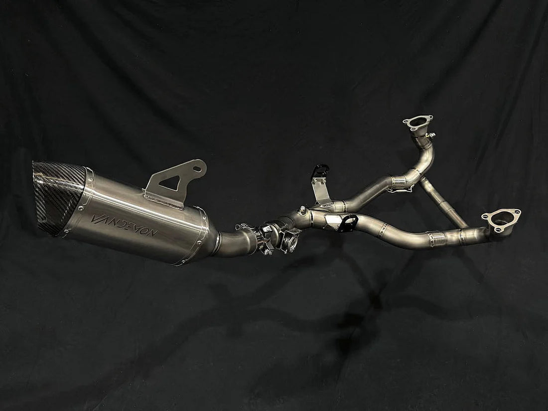 Vandemon  BMW R1300GS  2023-2025 Adventure Titanium Exhaust System with OEM Valve BMWR1300GSTIEXHA