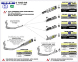 Arrow 71903PR Pro-Race Titanium Slip-On Exhaust BMW S1000RR / M1000RR 2020-2025