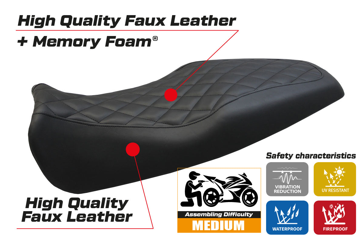 Tappezzeria Italia Benelli Leoncino 506 2017-2025 Seat Cover Comfort Black