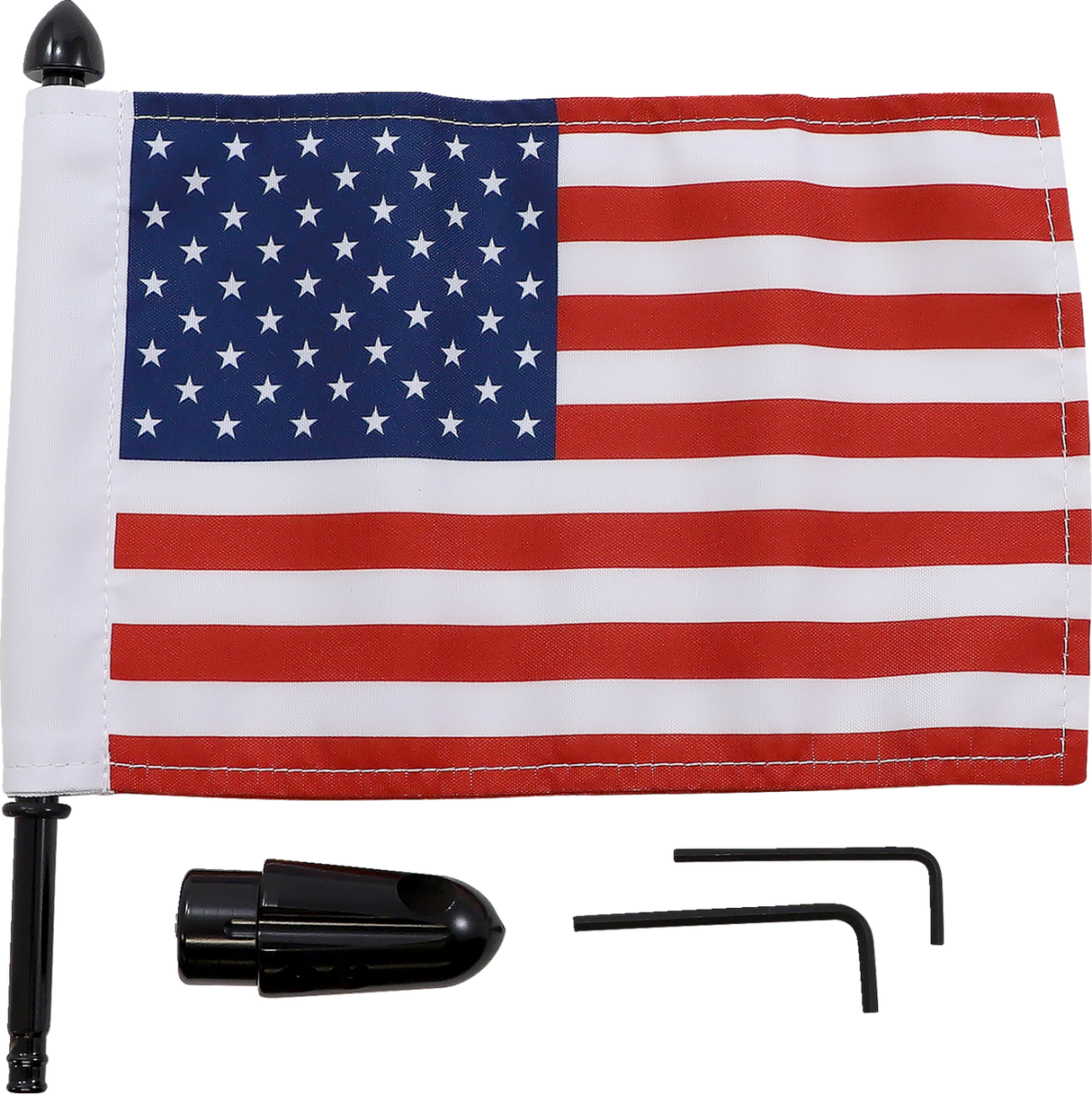 PRO PAD Flag Mount - Pinnacle Luggage Rack - 9" Pole - 6" X 9" Flag BRFM-RDHB51IN