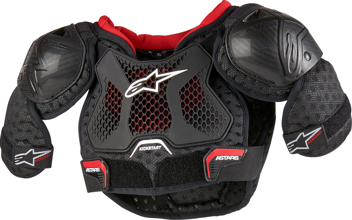 ALPINESTARS Youth Bionic Action Kickstart Chest Guard - Black/Red - 4/6 6740624-13-4/6