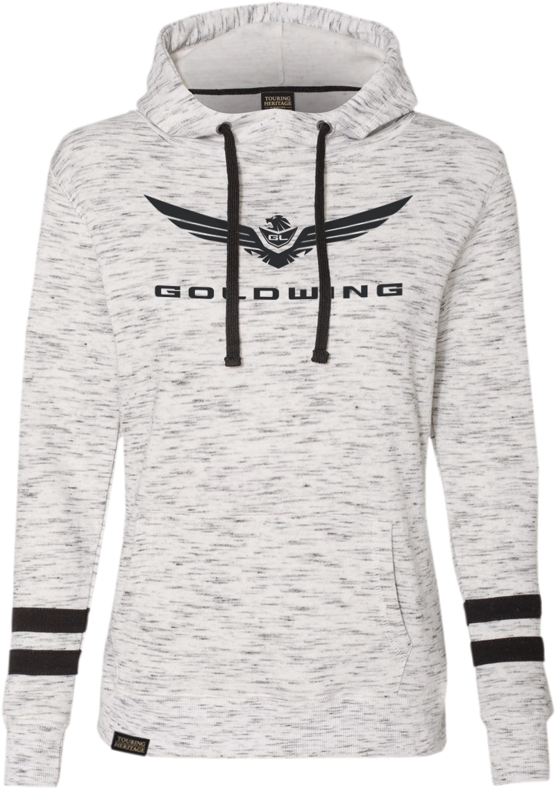 FACTORY EFFEX Women's Goldwing Bold Pullover Hoodie - White/Black - Large 25-88824