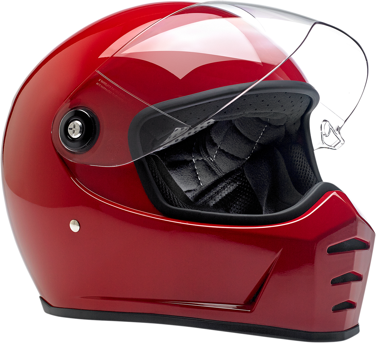 BILTWELL Lane Splitter Helmet - Gloss Blood Red - Small 1004-837-102