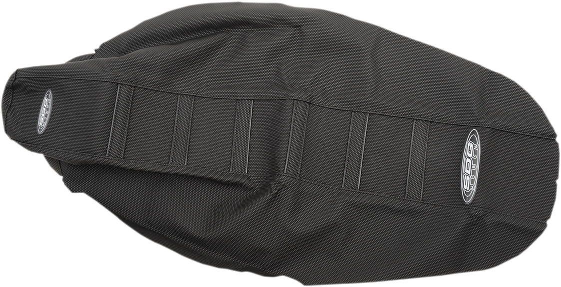 SDG 6-Ribbed Seat Cover - Black Ribs/Black Top/Black Sides 95930