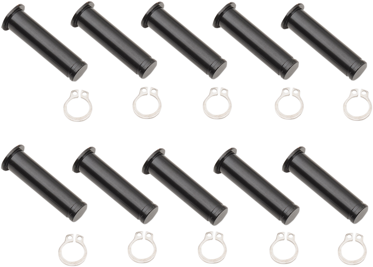 DRAG SPECIALTIES Pivot Pins - Lever - 10 Pack - Black 74112B