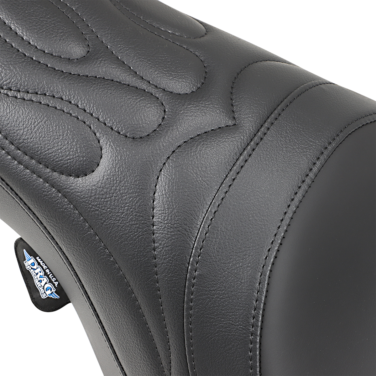 DRAG SPECIALTIES Predator Seat - Flame Stitched - FLHR/FLHX '99-'07  0801-0213