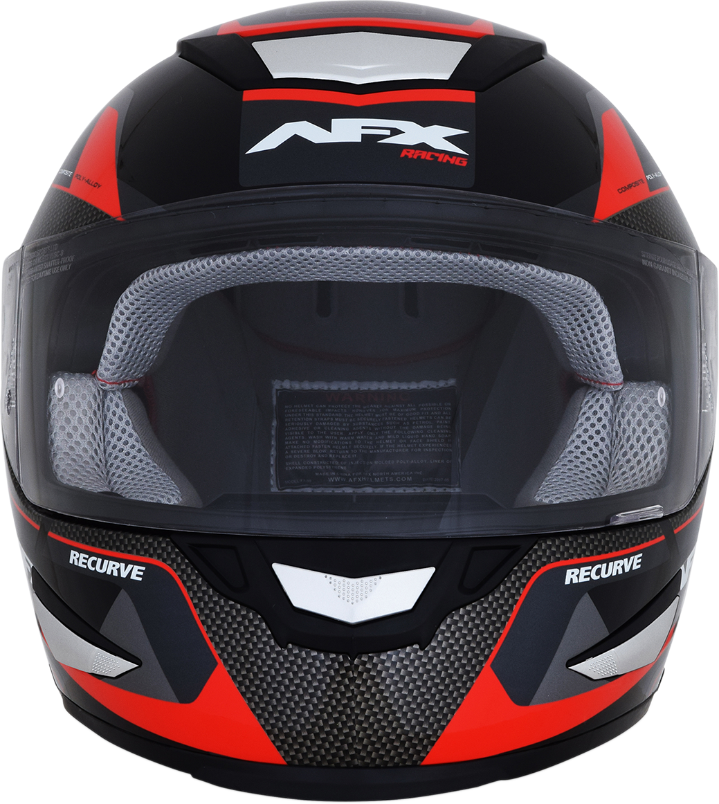 AFX FX-99 Helmet - Recurve - Black/Red - Medium 0101-11112