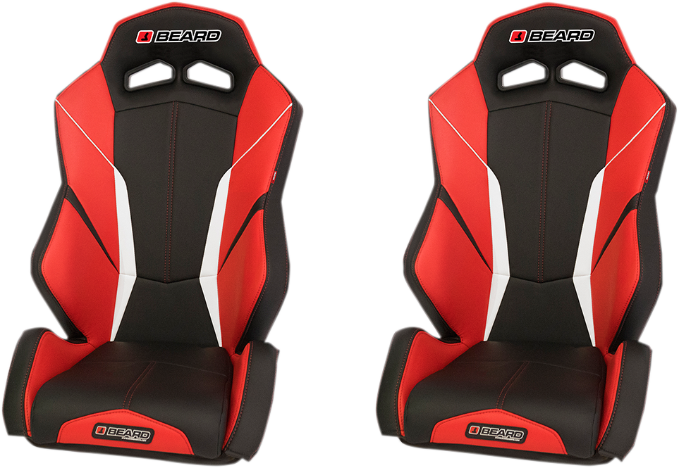 BEARD SEATS Seat - Torque V2 - Front - Black/Red 852-531