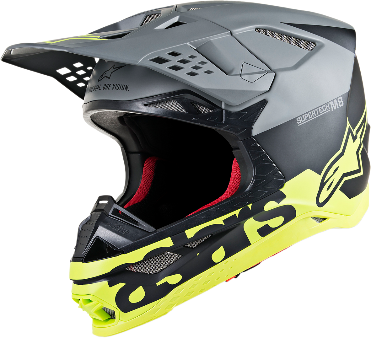 ALPINESTARS Supertech M8 Helmet - Radium - MIPS - Matte Black/Mid Gray/Yellow Fluo - 2XL 8301519-1305-2X