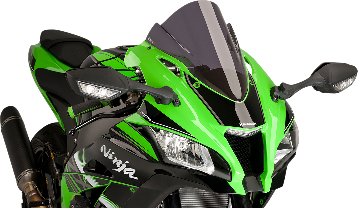 PUIG HI-TECH PARTS Race Windscreen - Dark Smoke - ZX10R 8912F