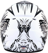 AFX FX-17 Helmet - Butterfly - Matte White - Small 0110-7127