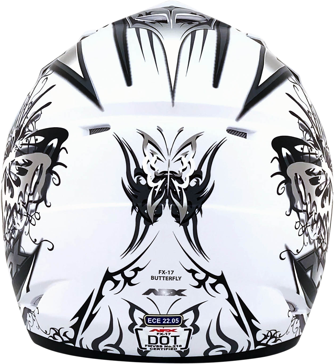 AFX FX-17 Helmet - Butterfly - Matte White - XL 0110-7130