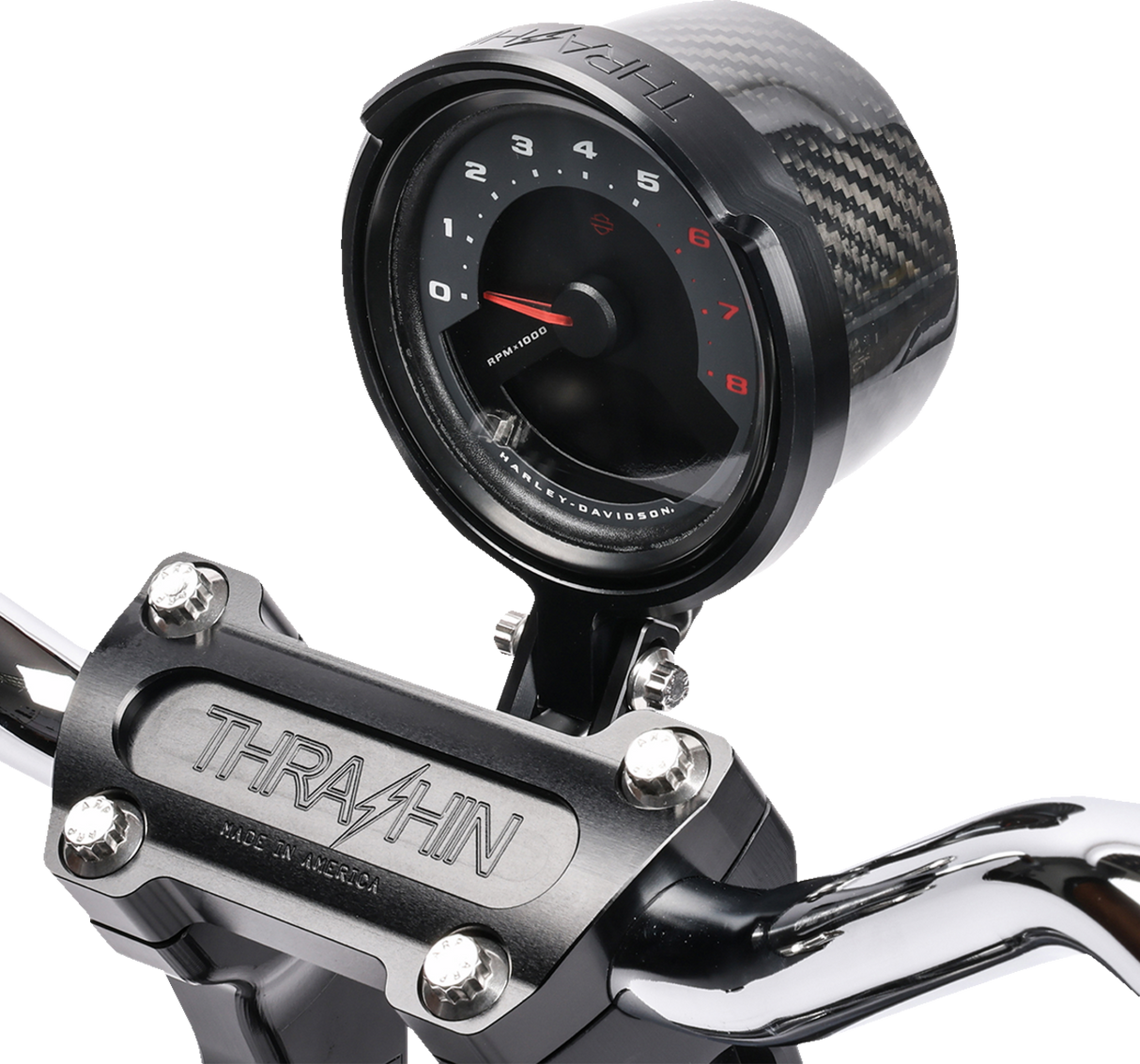 THRASHIN SUPPLY CO. Gauge Relocation Kit - Black Softail Low Rider S FXLRS 2022-2023 TSC-2710-1