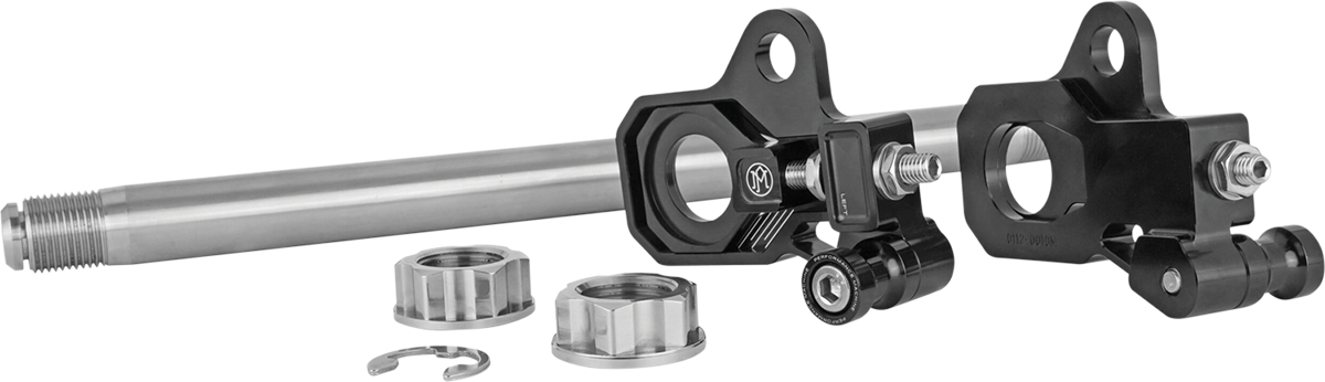 PERFORMANCE MACHINE (PM) Axle Adjuster Kit - Black - Rear 0117-0028M-B