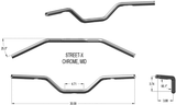 KHROME WERKS Handlebar - Mid Bend - Chrome 300901