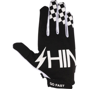 THRASHIN SUPPLY CO. Go Fast Stealth Gloves - White - Large SV1-10-10