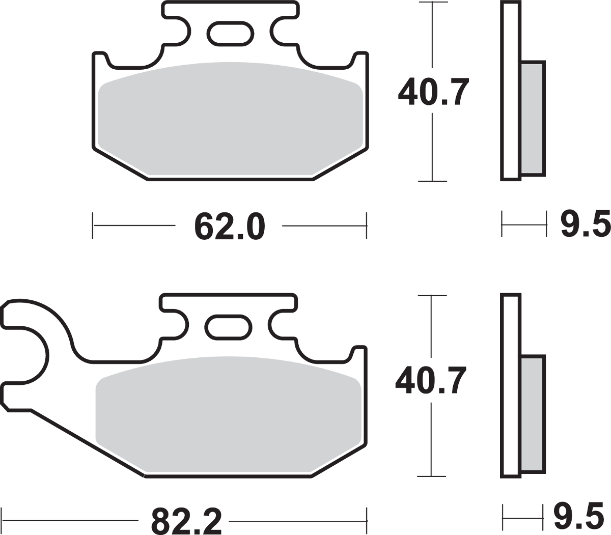 SBS Off-Road Sintered Brake Pads - Can-Am 767SI