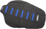 SDG 6-Ribbed Seat Cover - Blue Ribs/Black Top/Black Sides 95956BK