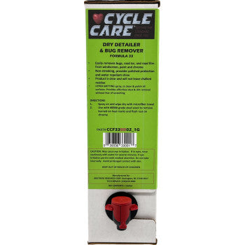 CYCLE CARE FORMULAS Formula 33 Detailer & Bug Remover - Bag in Box - 1 U.S. gal. CCF33BB02_1G
