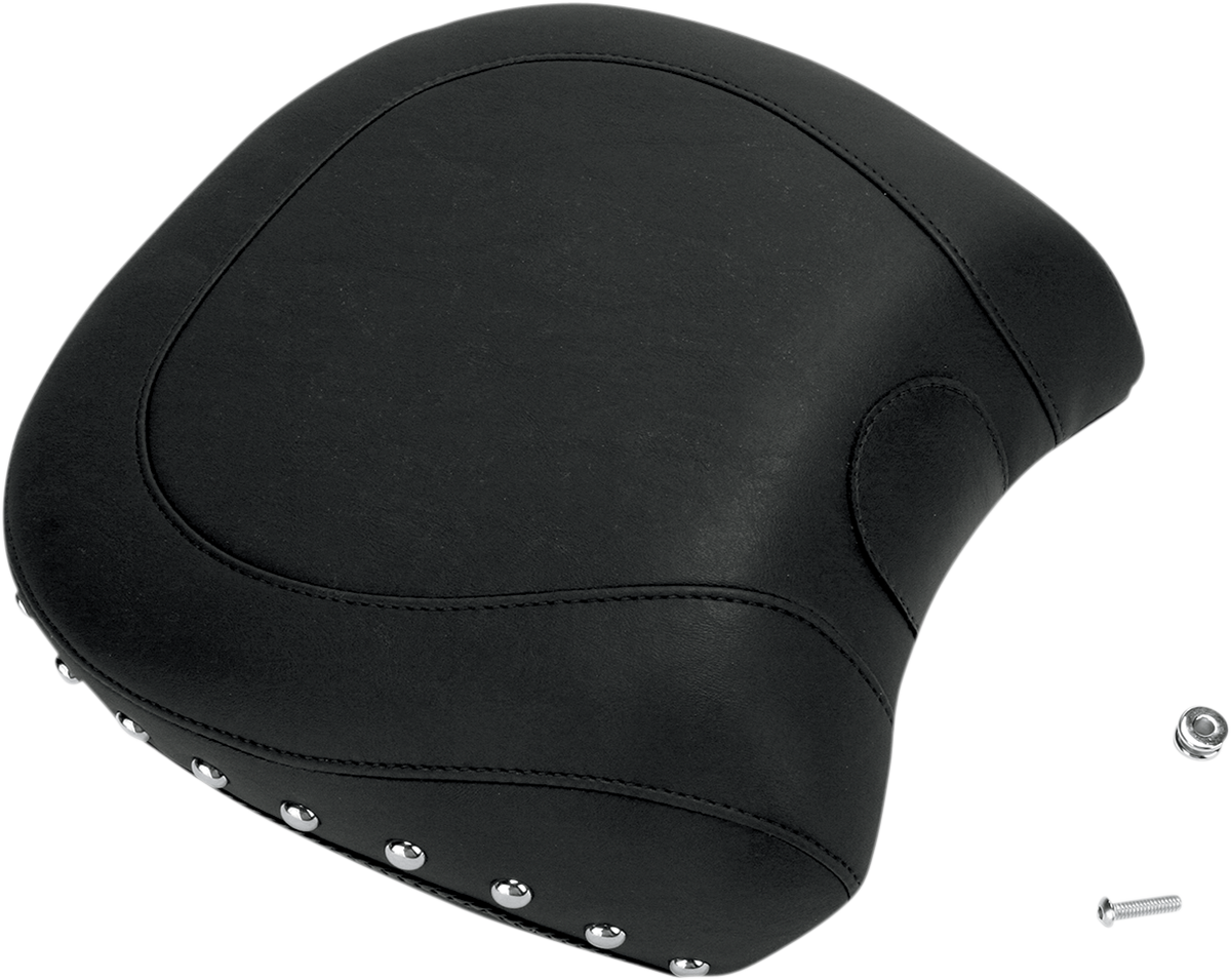 MUSTANG Wide Rear Seat - Studded - Black - Softail 79533