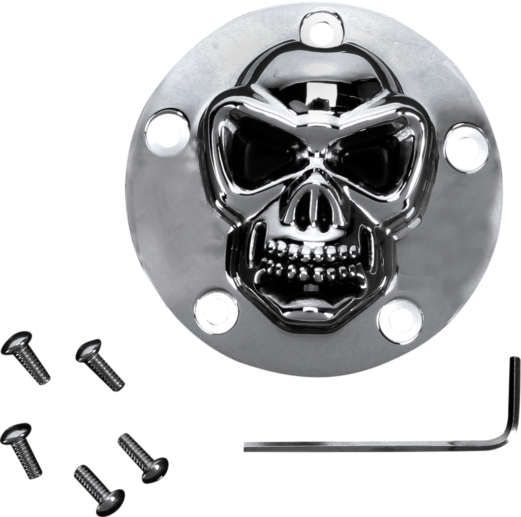 DRAG SPECIALTIES Skull Points Cover - Twin Cam 30-0181-BC-222