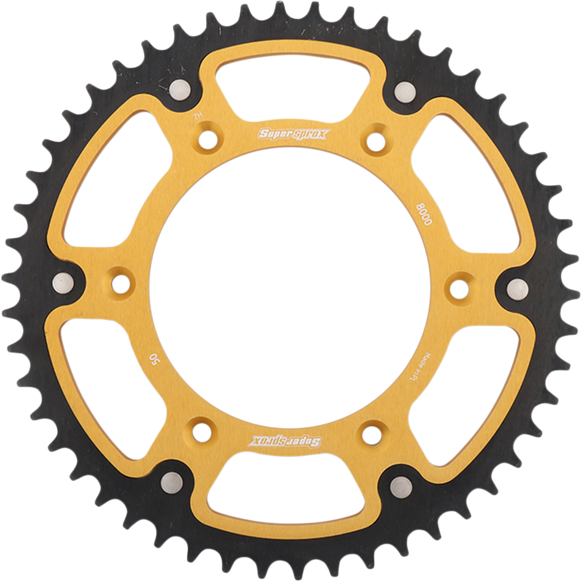 SUPERSPROX Stealth Rear Sprocket - 50 Tooth - Gold - Beta RST-8000-50-GLD