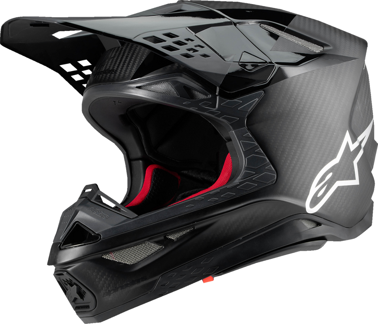 ALPINESTARS Supertech M10 Helmet - Fame - MIPS® - Black Carbon - Medium 8300423-1902-M