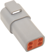 NAMZ Deutsch Receptacle - 4 Pin - Gray DR-4G