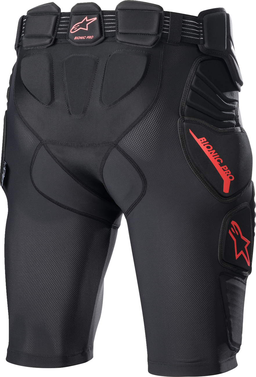 ALPINESTARS Bionic Pro Protection Shorts - Black/Red - XL 6507523-13-XL