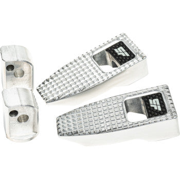 SLYFOX Speed Pegs - Silver Polished - Rear Softail  2018-2019,&nbsp;2023 SF-903-02-2