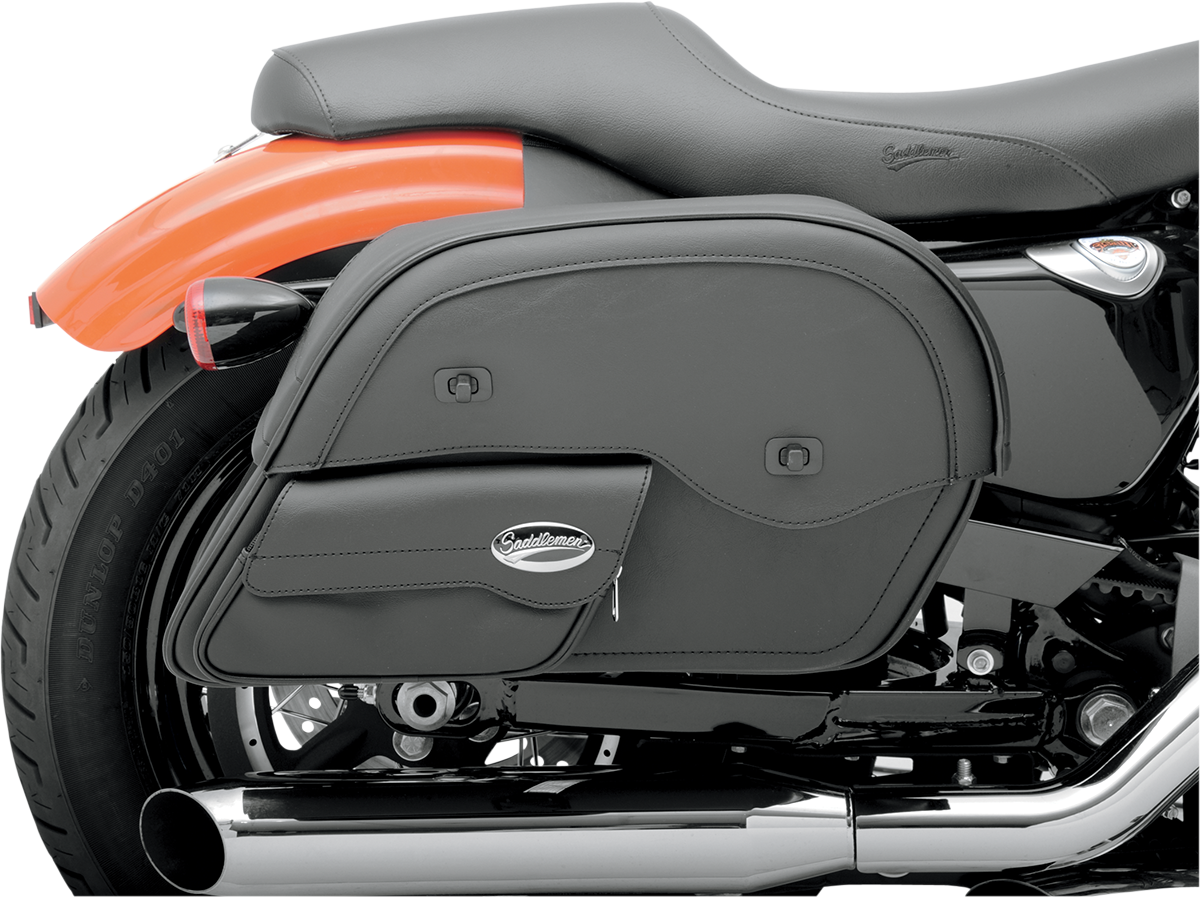 SADDLEMEN Cruis'n Slant Face Pouch Saddlebags - Jumbo 3501-0382