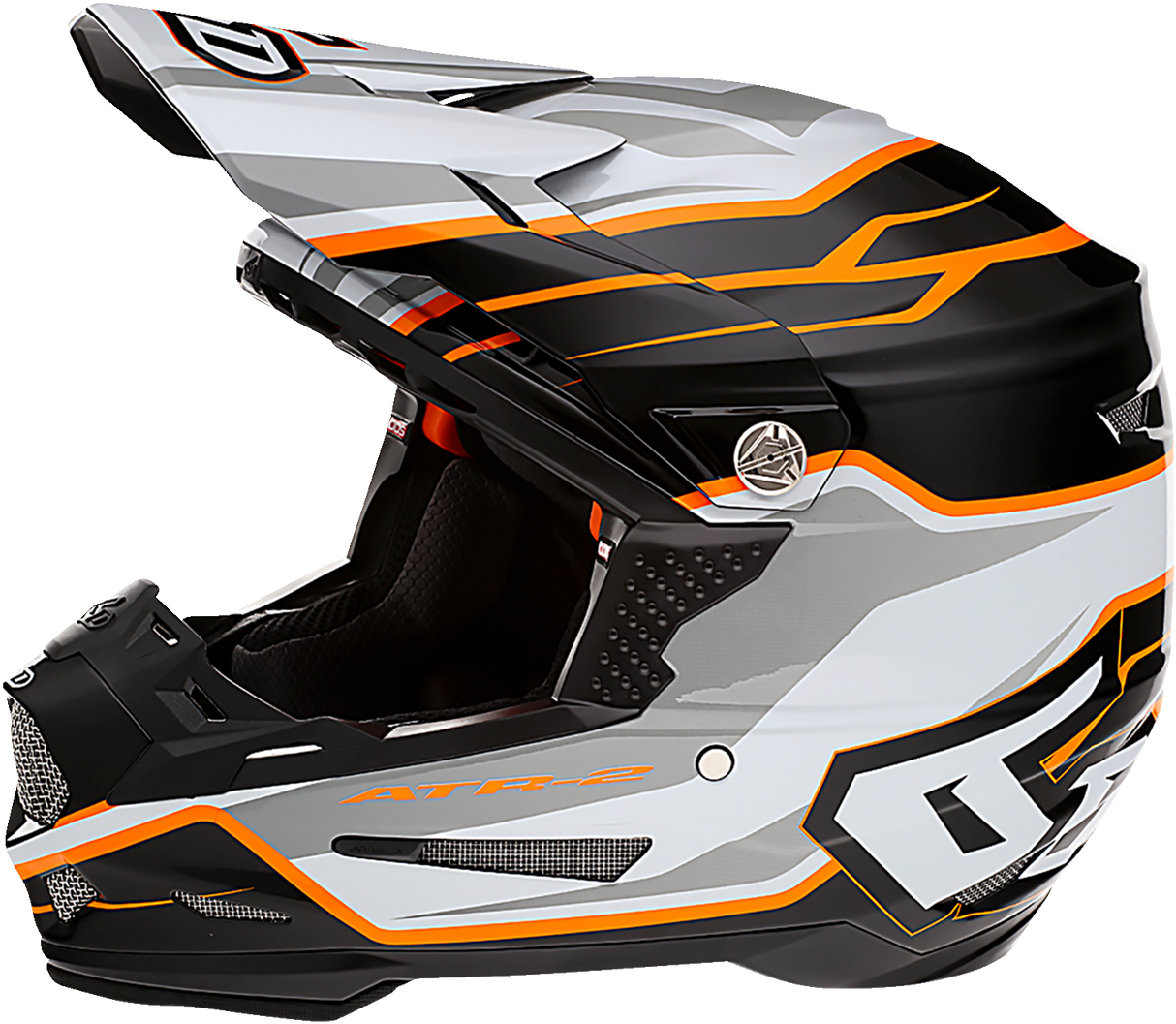 6D ATR-2 Helmet - Phase - White/Orange - Medium 12-2826