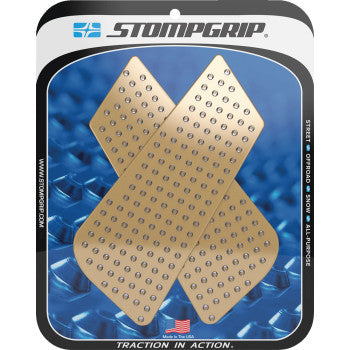 STOMPGRIP Traction Pad Tank Grips - Volcano - Clear - Aprilia | Honda | Suzuki 50-10-0004C