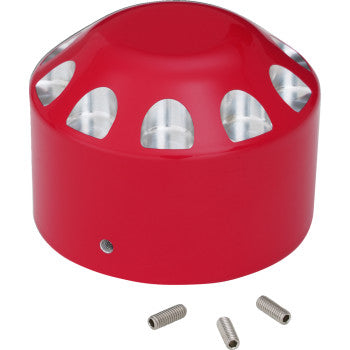 SHOW CHROME Axle Nut Cover - Red 44-105RED